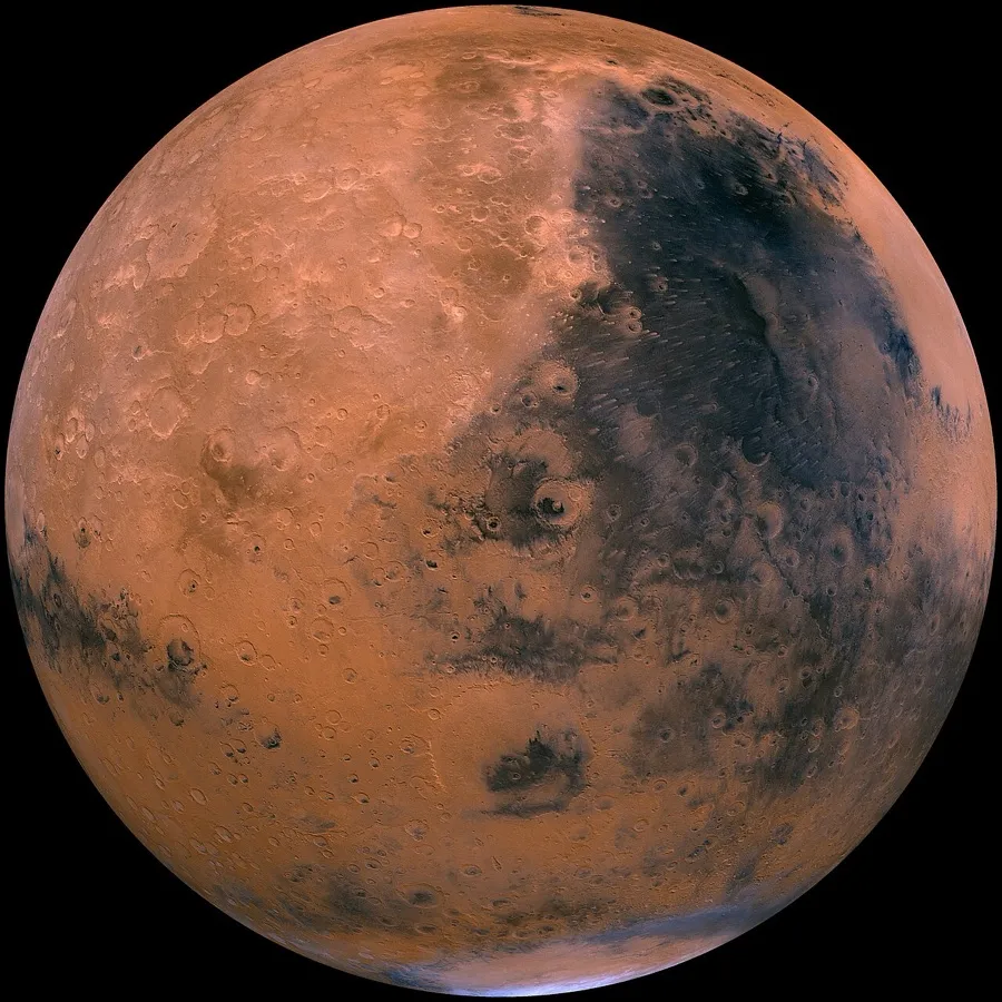 Viking Orbiter mosaic of the Syrtis Major hemisphere