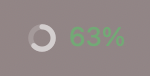 Syrtis in the menu bar: a ring gauge and 63% quota left